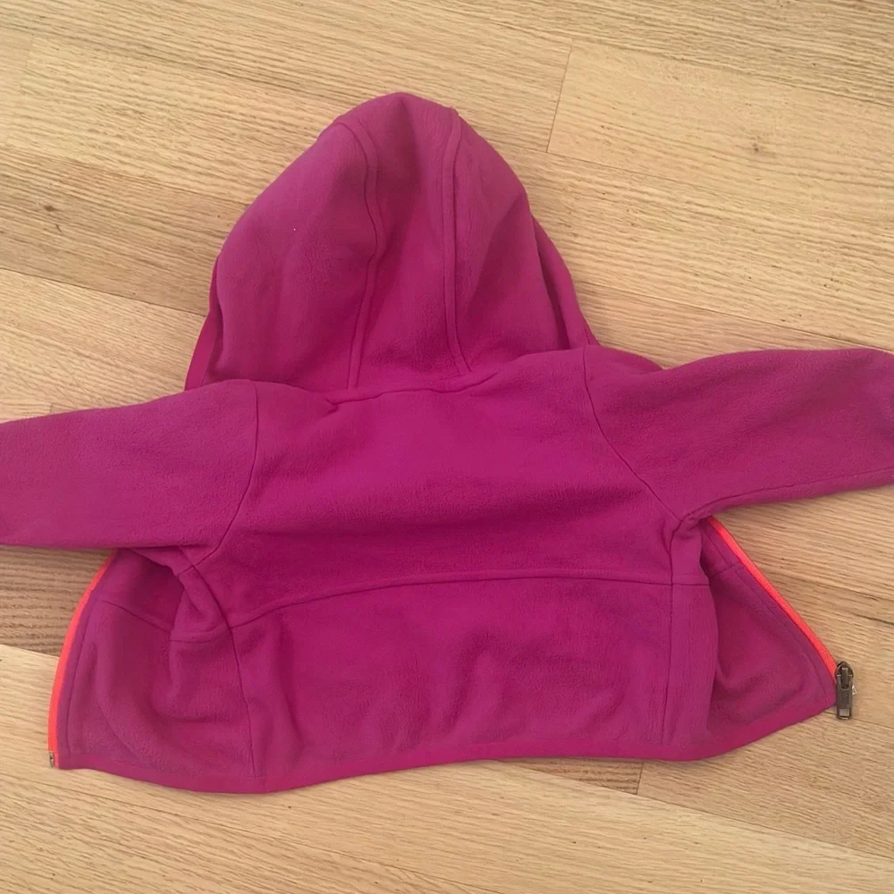 The North Face Magenta Kids Fleece Hoodie Jacket